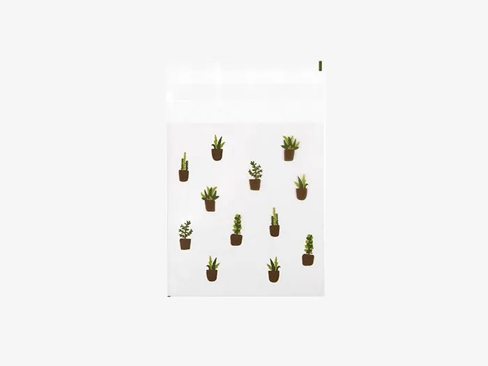 DailyLike Succulent Small Clear Gift Bag