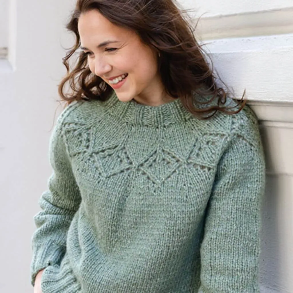 Damen Pullover Sage Advice Strickset - Drops (PDF)