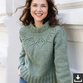 Damen Pullover Sage Advice Strickset - Drops (PDF)