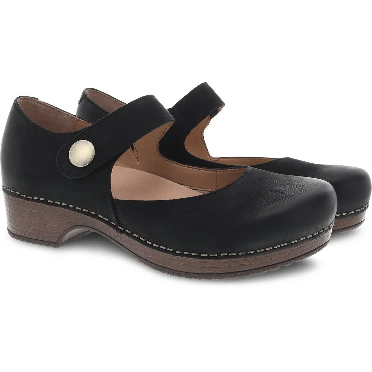 DANSKO BEATRICE BLACK BURNISHED NUBUCK