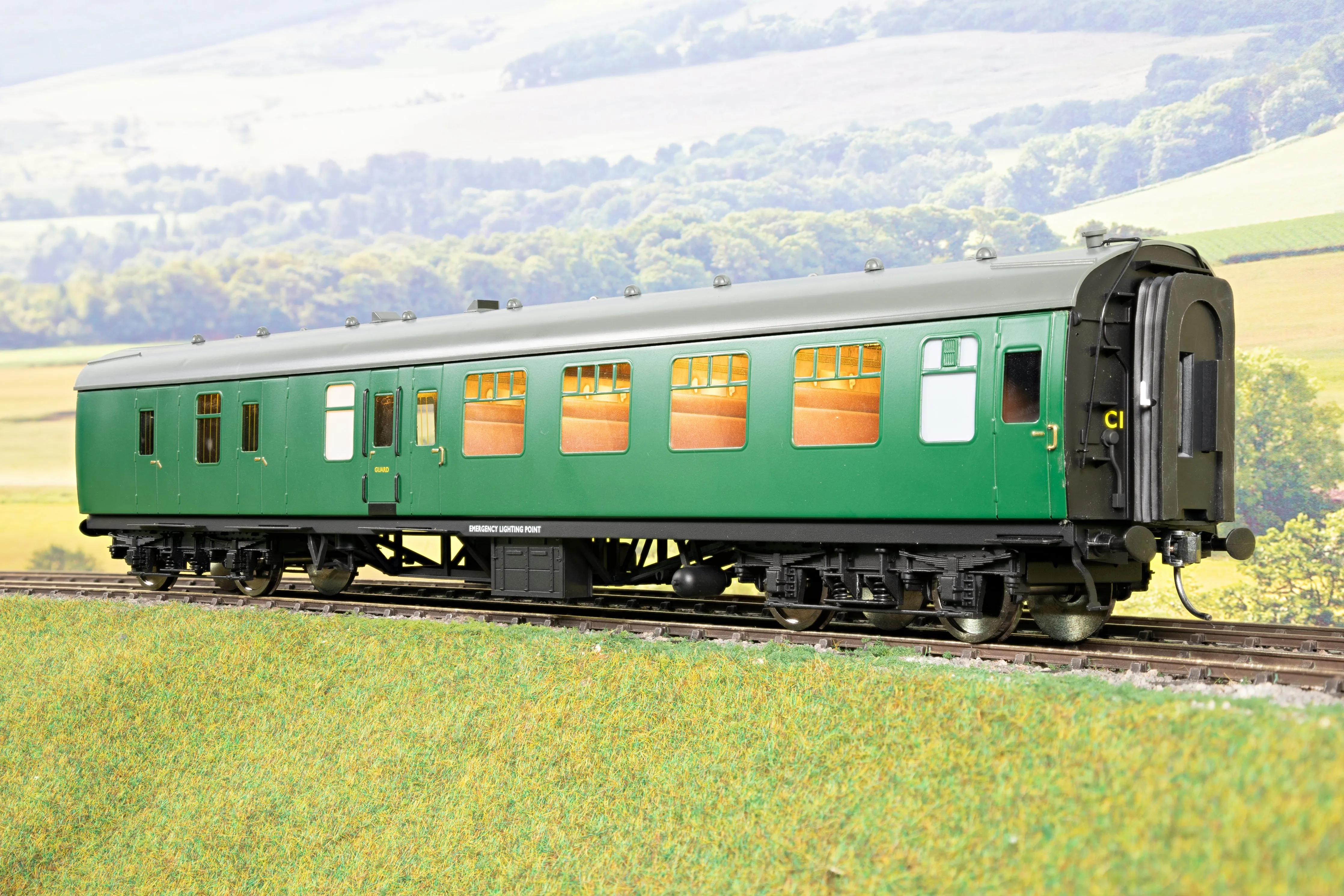 Darstaed D21-3-03 Finescale O Gauge BR Mk1 BSK (Brake Second Class), SR Green