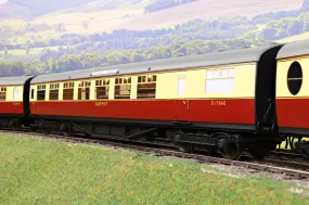 Darstaed D24-2-09A Finescale O Gauge BR (Ex-LNER) Thompson Mainline RB (Buffet Lounge Car) Coach, Crimson & Cream 'E1706E' (From 'The Elizabethan')