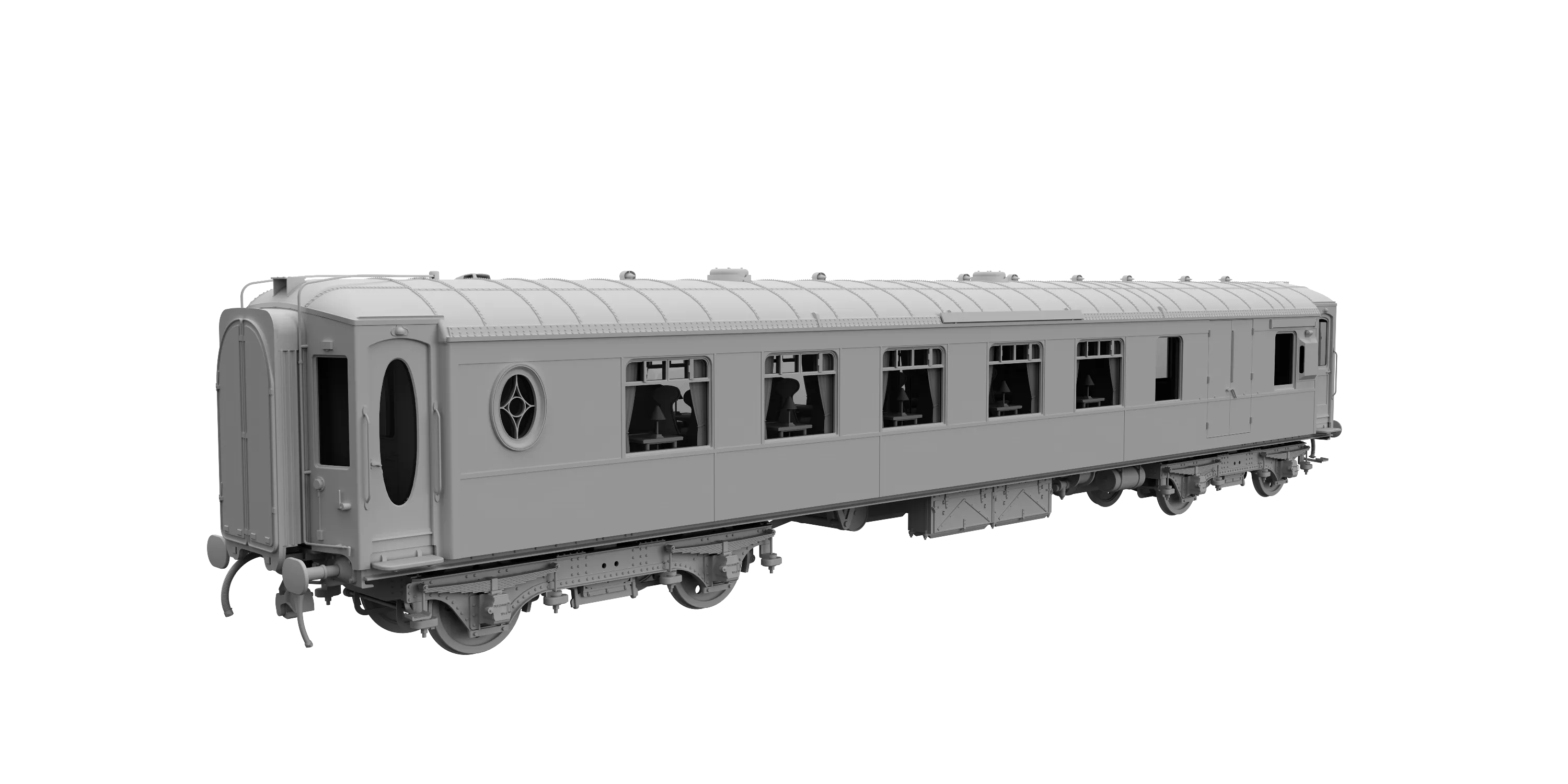 Darstaed D25-05A Finescale O Gauge All Steel Type K Pullman Brake 3rd Coach '77' (Pre-order)