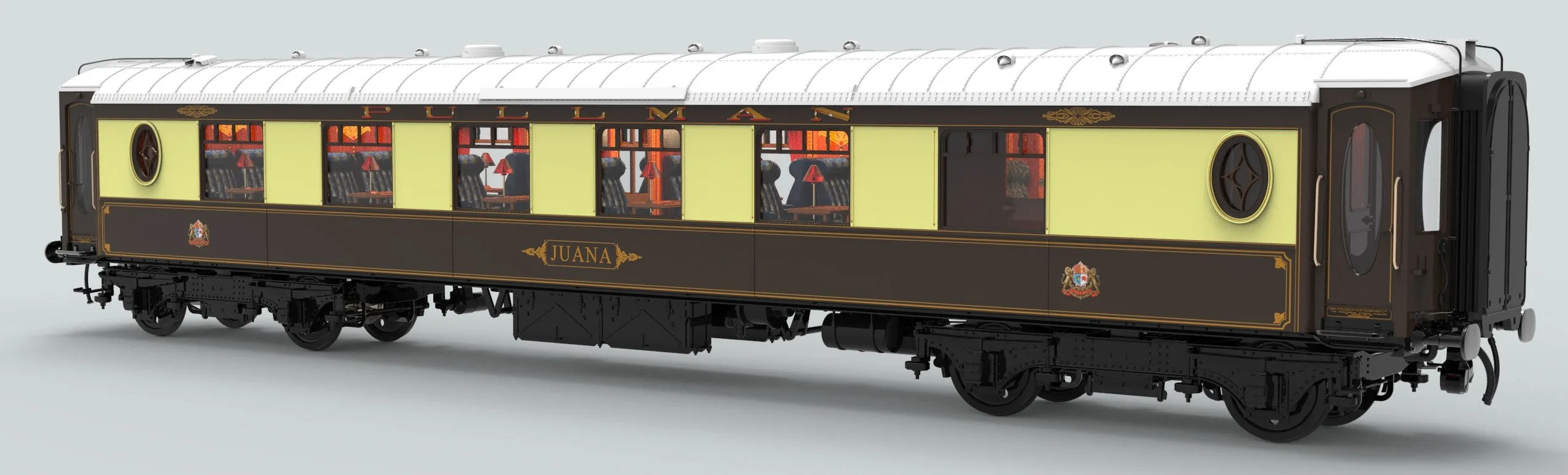 Darstaed D25-05A Finescale O Gauge All Steel Type K Pullman Brake 3rd Coach '77' (Pre-order)