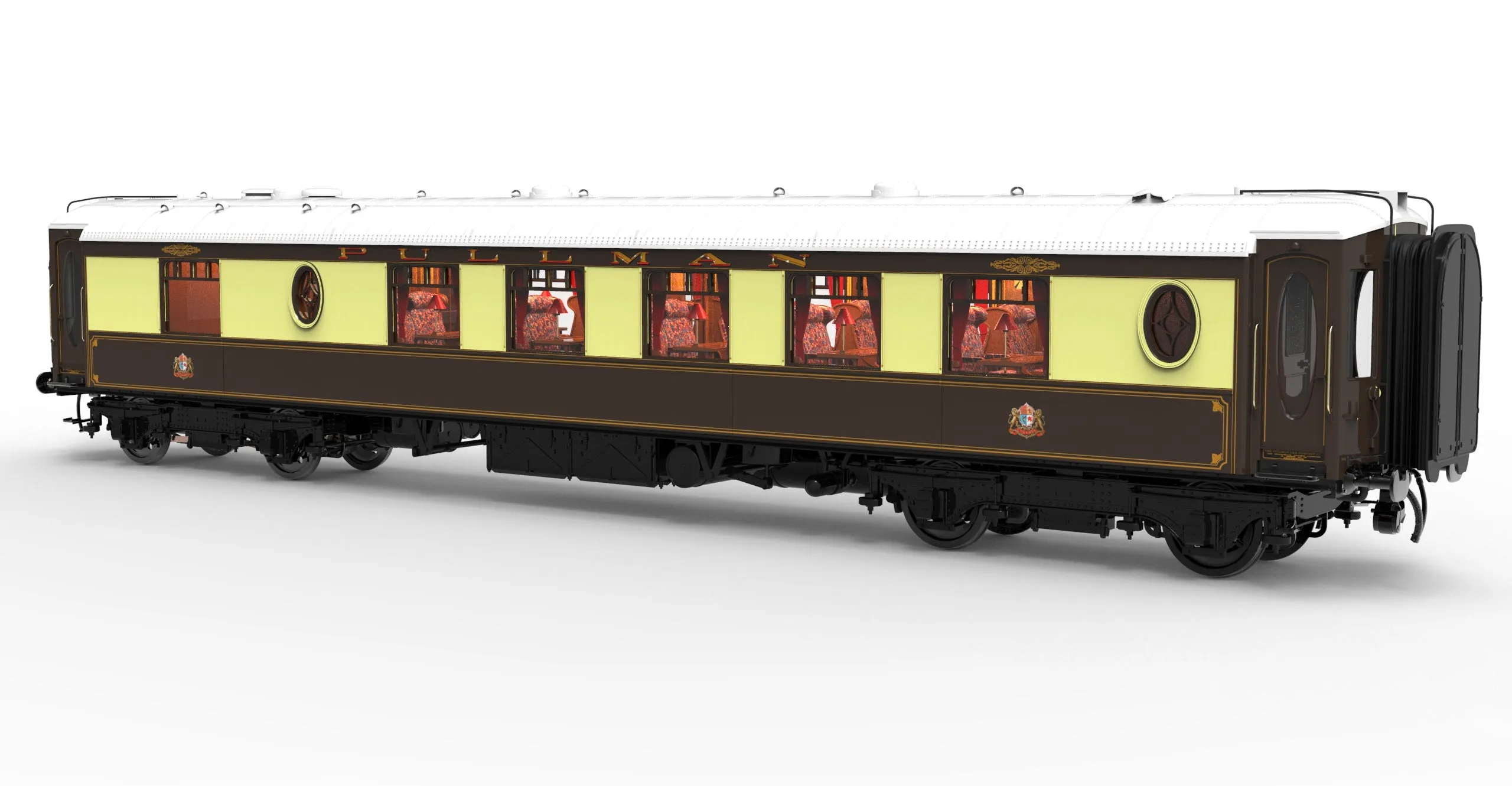 Darstaed D25-05A Finescale O Gauge All Steel Type K Pullman Brake 3rd Coach '77' (Pre-order)