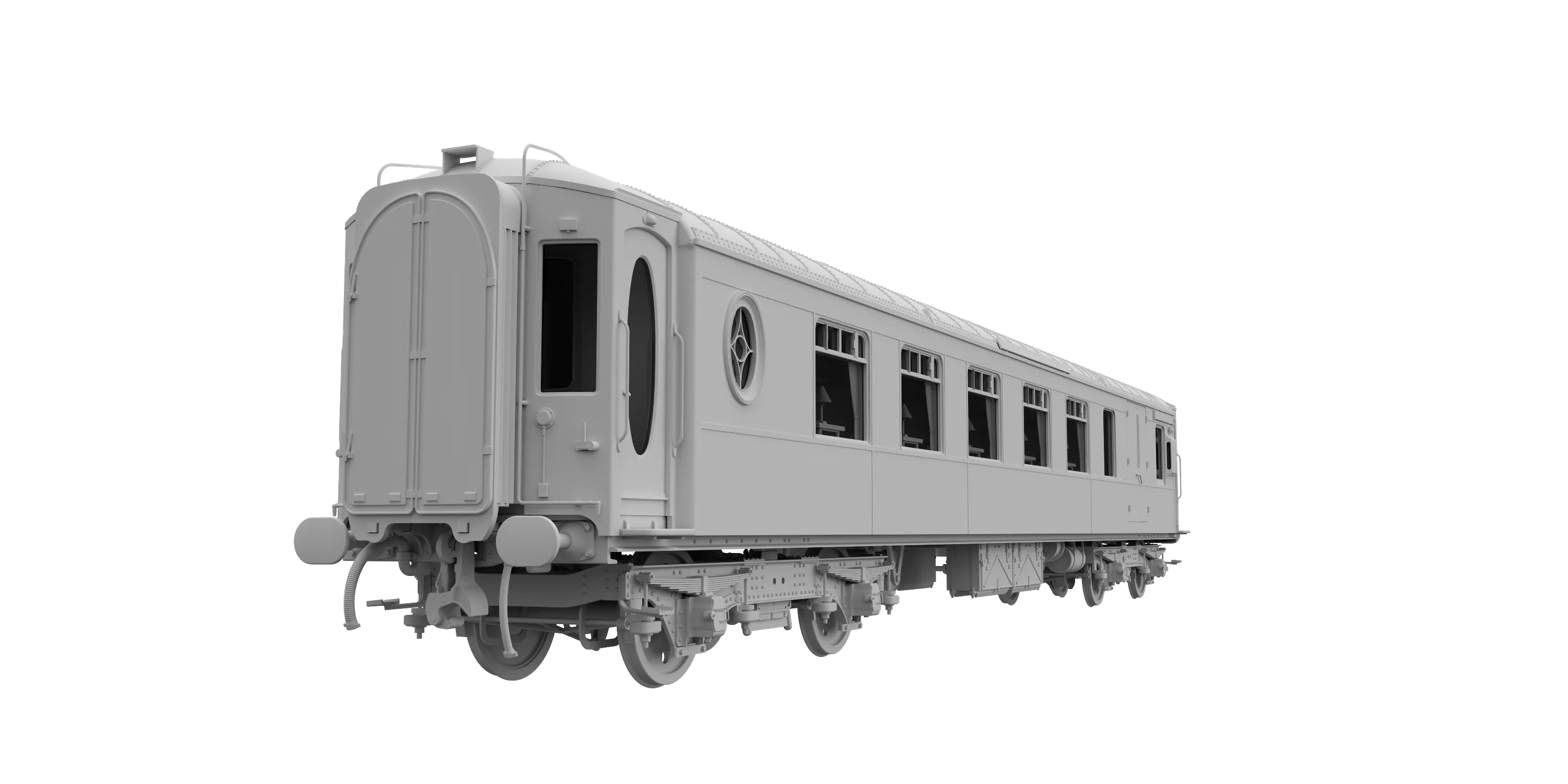 Darstaed D25-05A Finescale O Gauge All Steel Type K Pullman Brake 3rd Coach '77' (Pre-order)