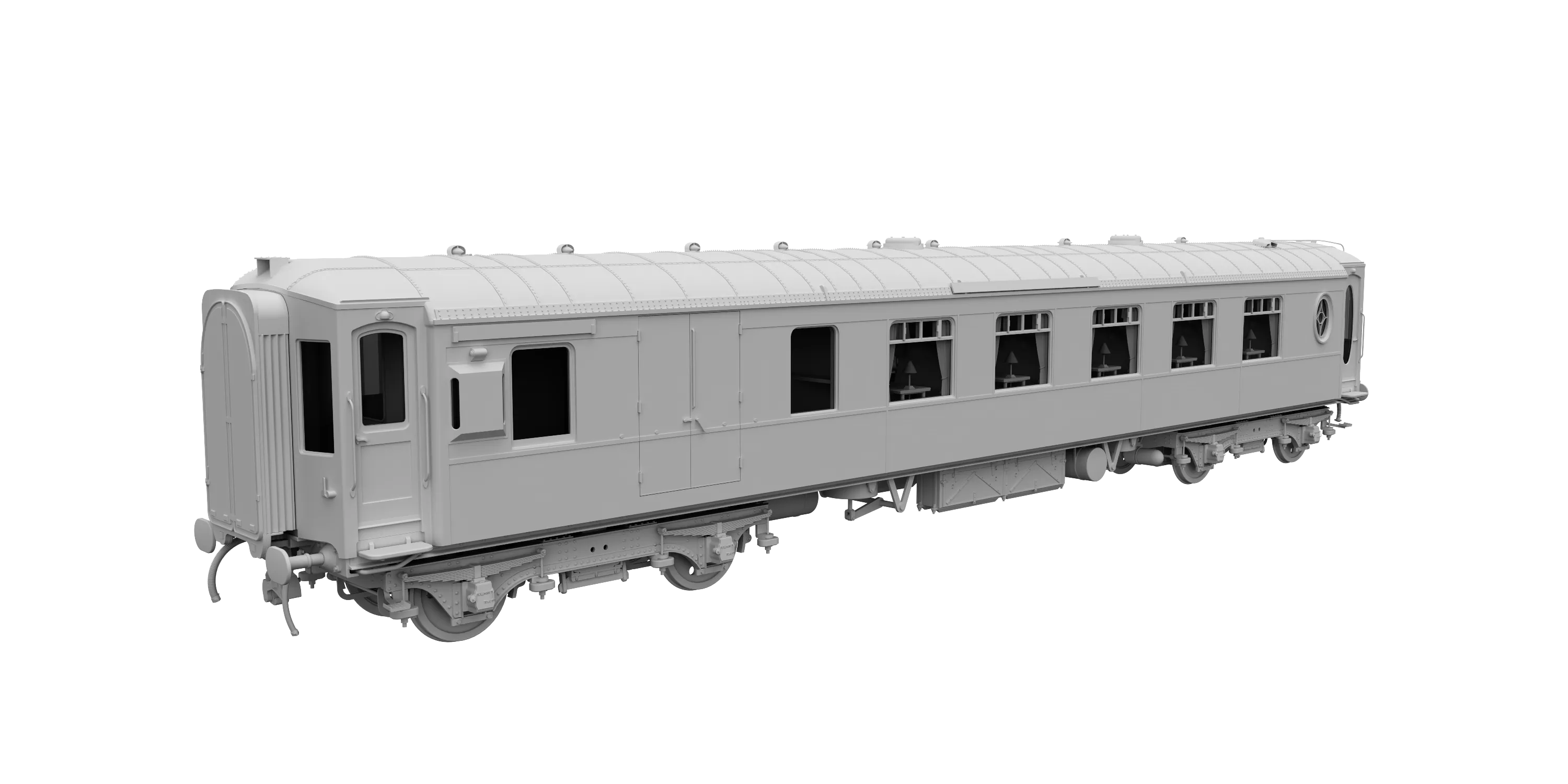 Darstaed D25-05A Finescale O Gauge All Steel Type K Pullman Brake 3rd Coach '77' (Pre-order)