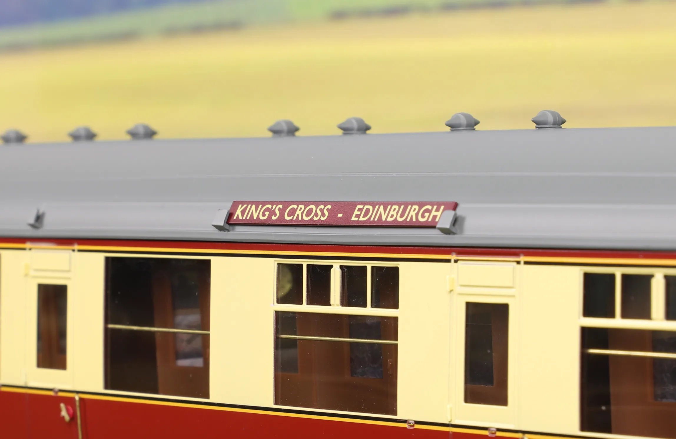 Darstaed D4-40 Finescale O Gauge Pair of Brass Painted Destination Carriage Boards