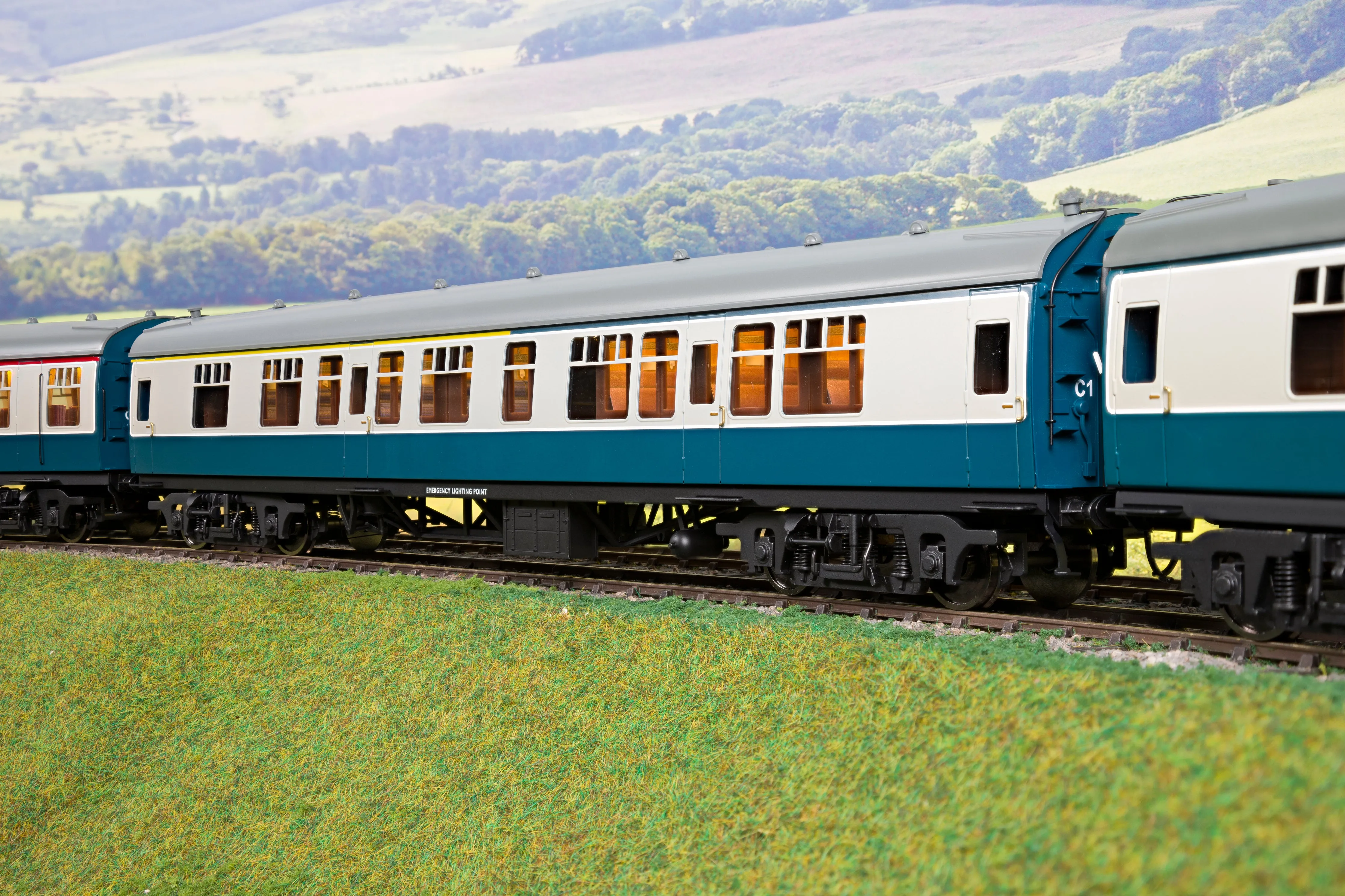 Darstaed Finescale O Gauge BR Mk1 CK (Composite Class Corridor), Blue & Grey (Pre-owned)