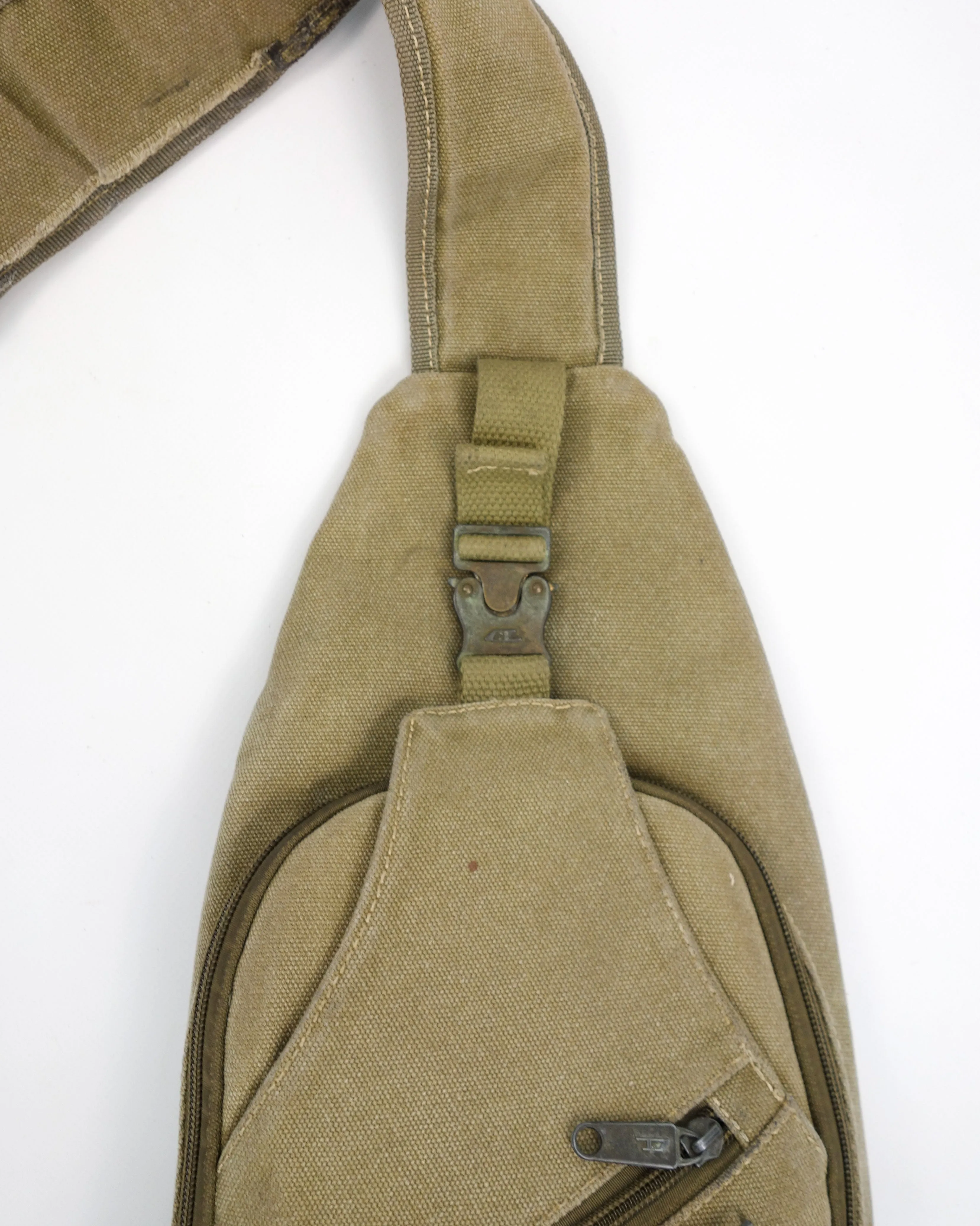 Diesel Military Green Compact Sling Bag 1990's