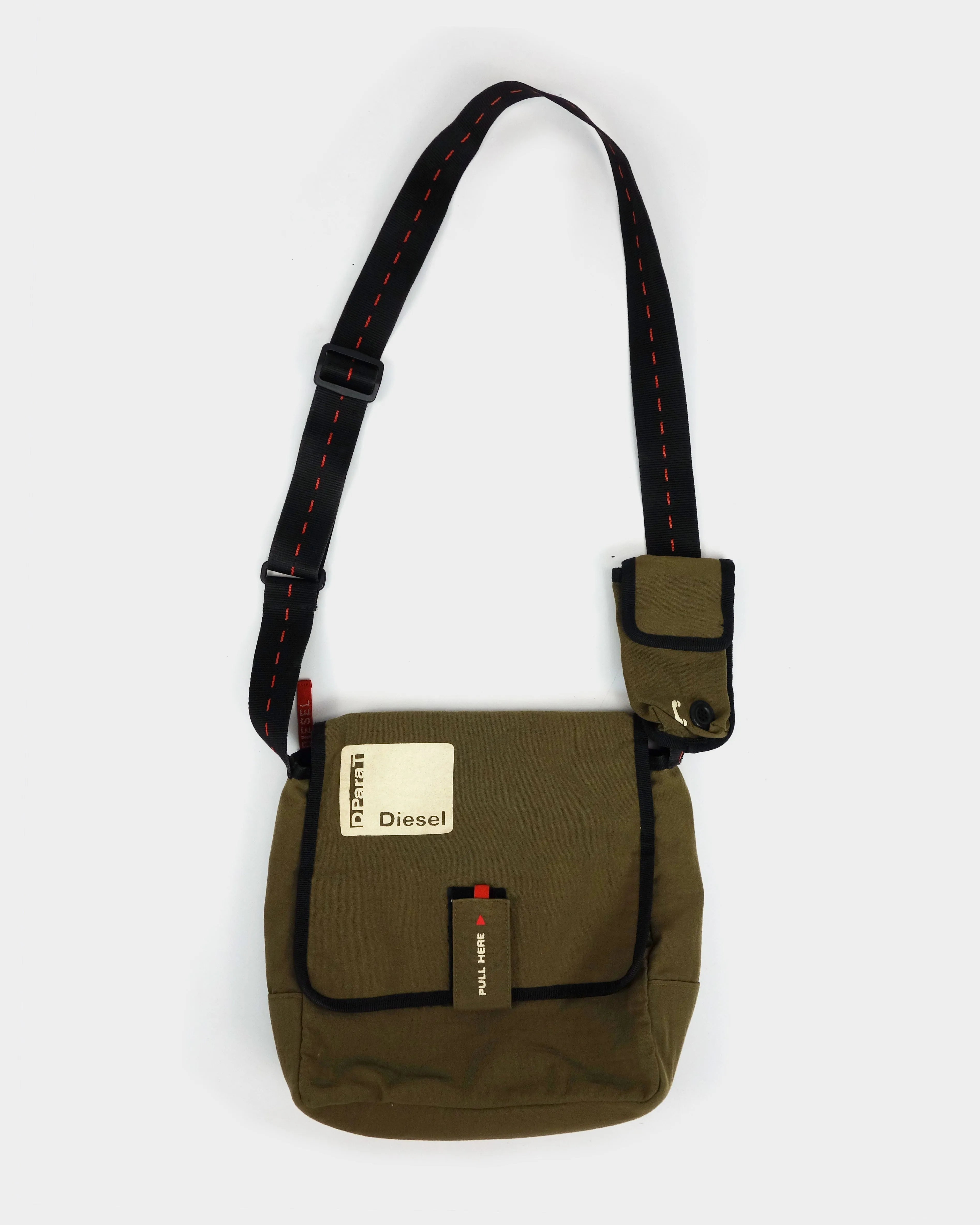 Diesel Parachute Green Side Bag 2000's