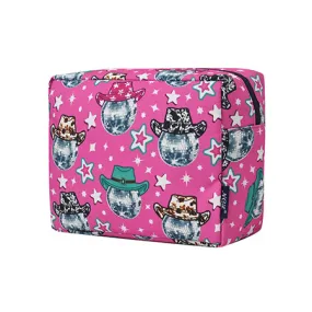 Disco Cowgirl NGIL Large Cosmetic Travel Pouch