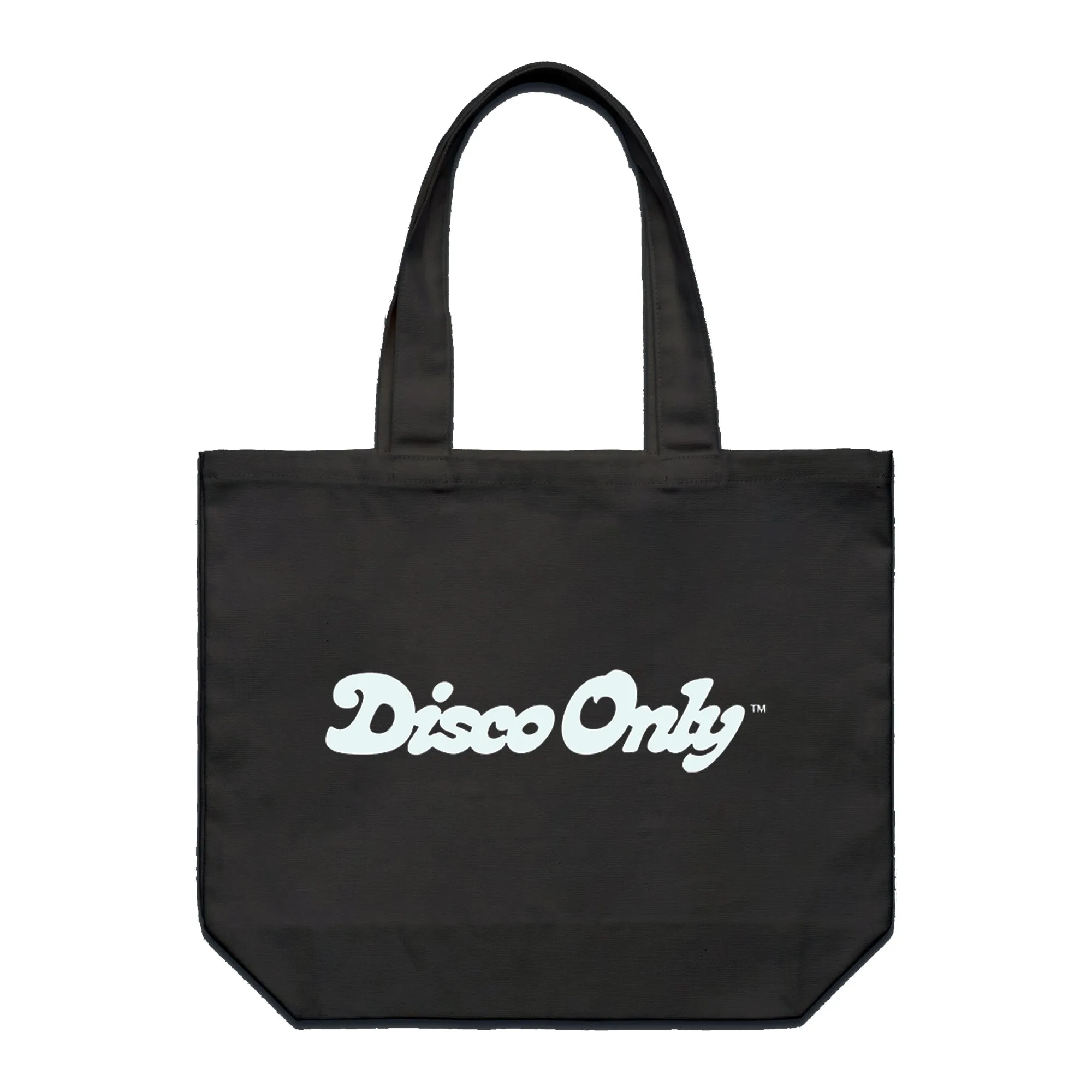 DISCO ONLY 'Script' Tote Bag - Black