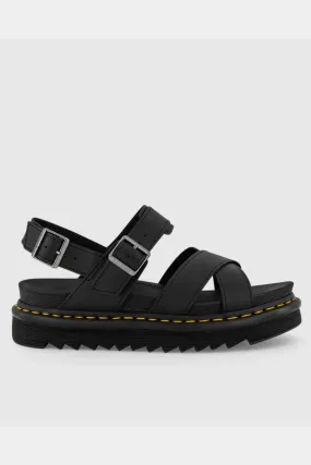 DR MARTENS Voss II cross strap sandal black hydro  - Black