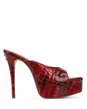 Fab Croc Patent Leather Red