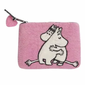 Felted Purse Moomin Love Pink