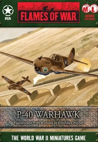 Flames Of War 1/144 P-40 Warhawk Set (3 Aircraft)