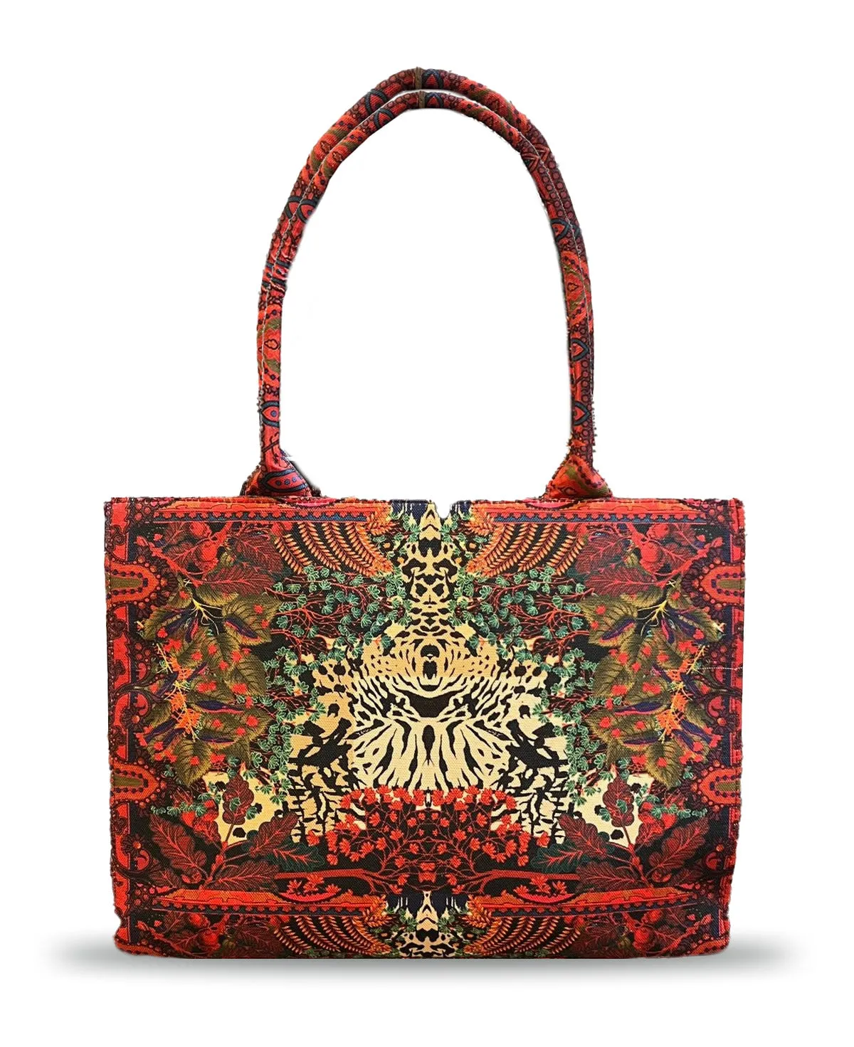 FLORA ABSTRACT MULTI COLOR TOTE BAG