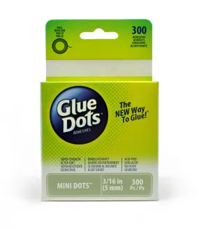 Glue Dots, Mini 3/16" Diameter, 300/PACK