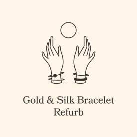 Gold and Silk Bracelet Refurb