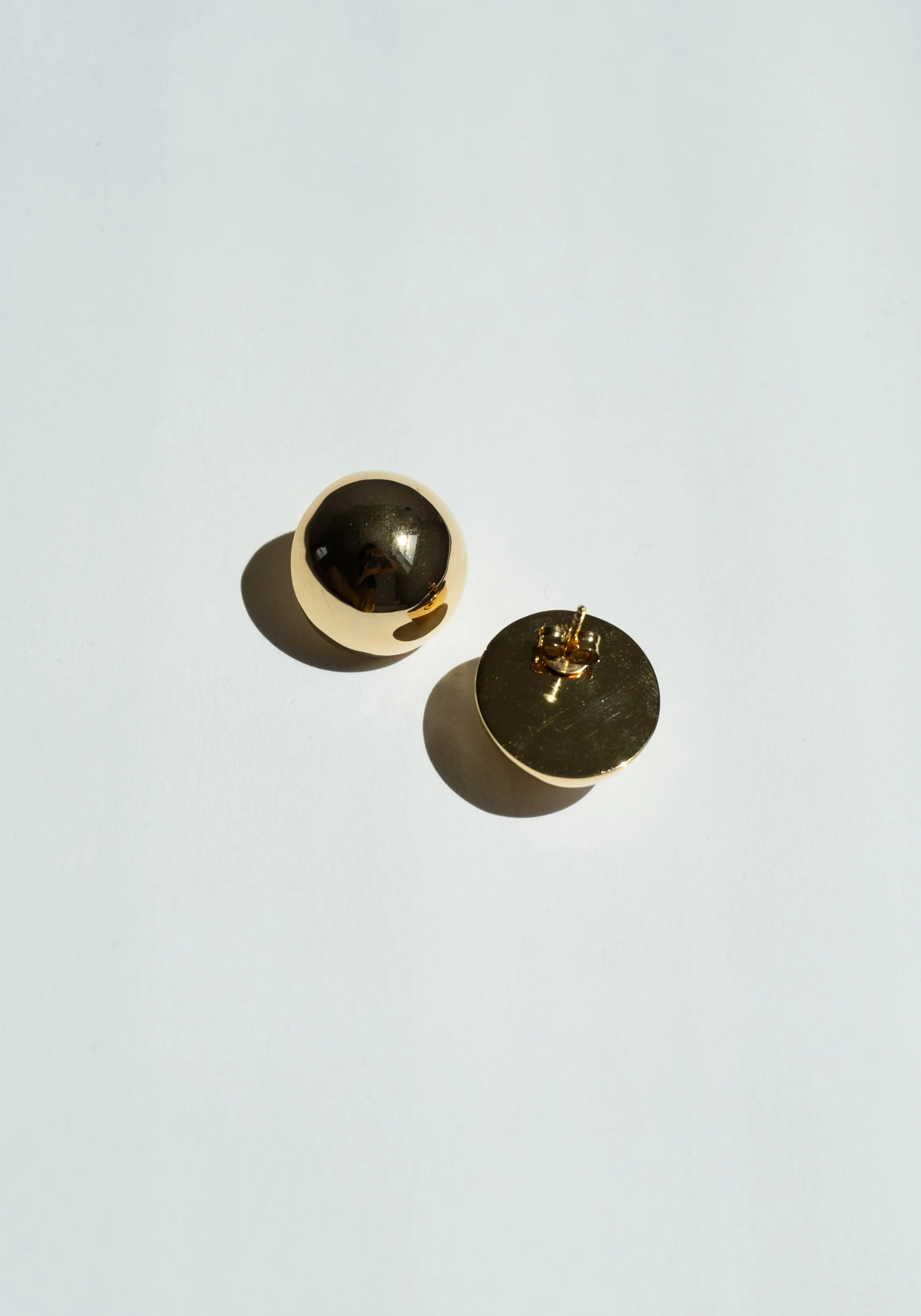 Hemisphere Earrings in Gold