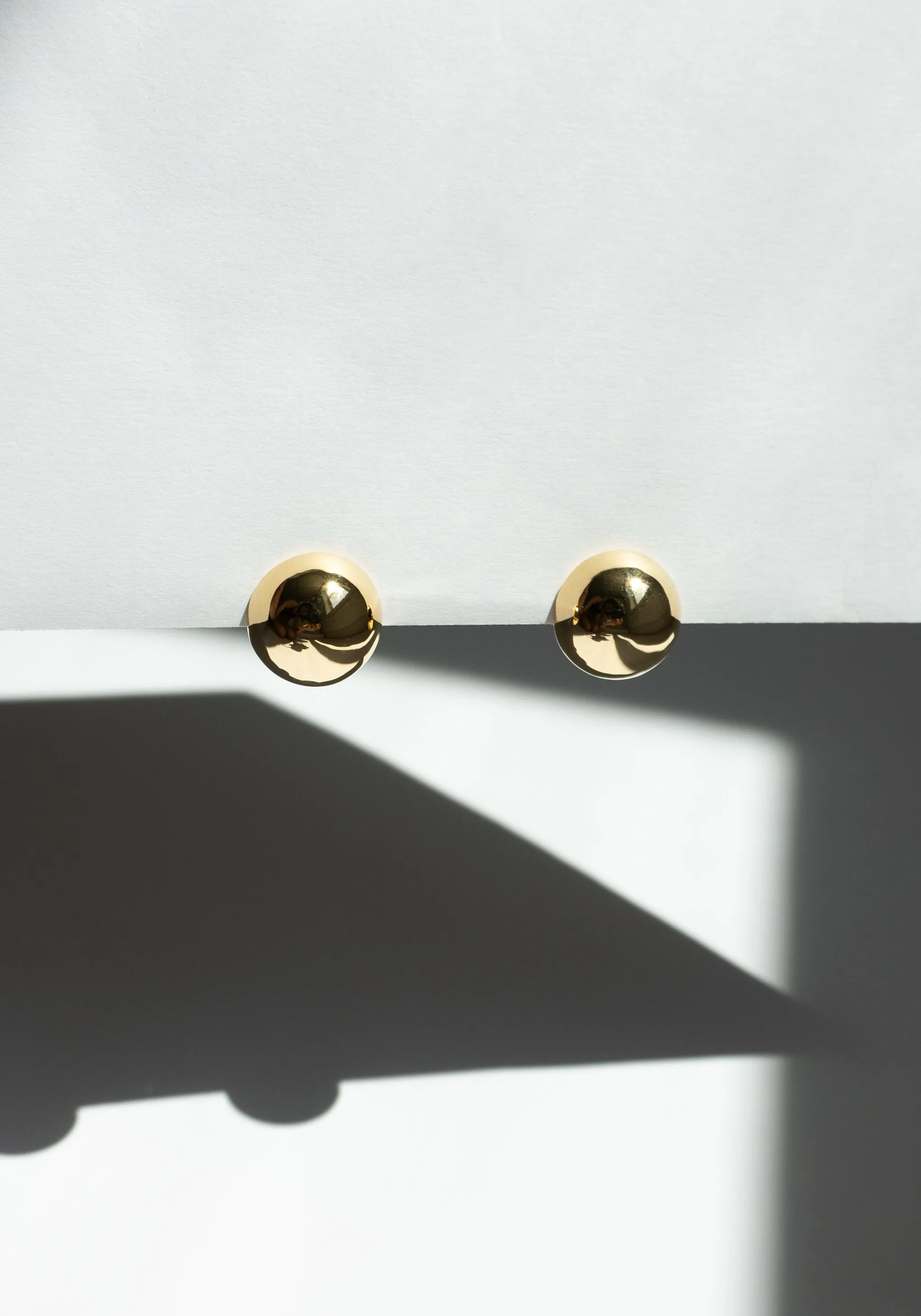 Hemisphere Earrings in Gold