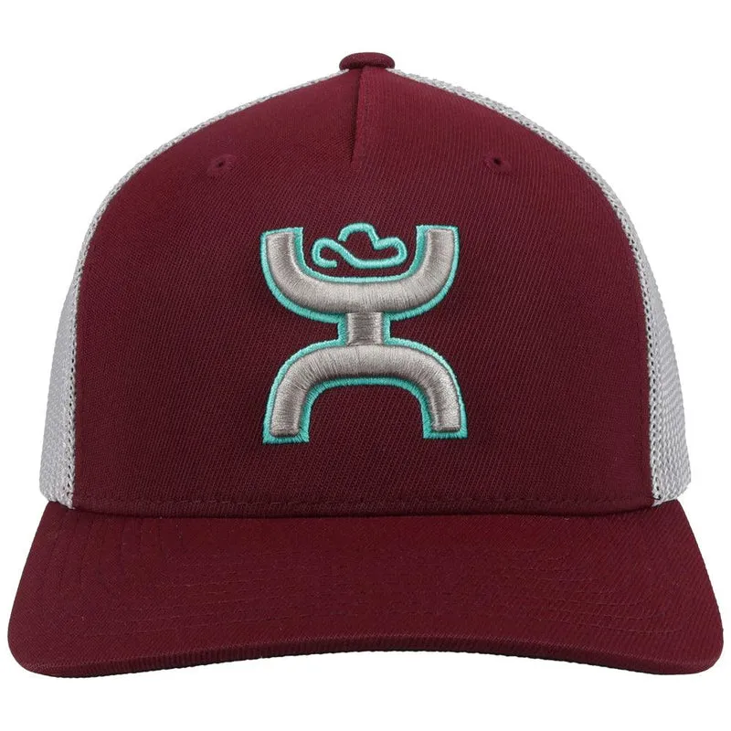 Hooey Youth Coach Maroon/Grey Cap