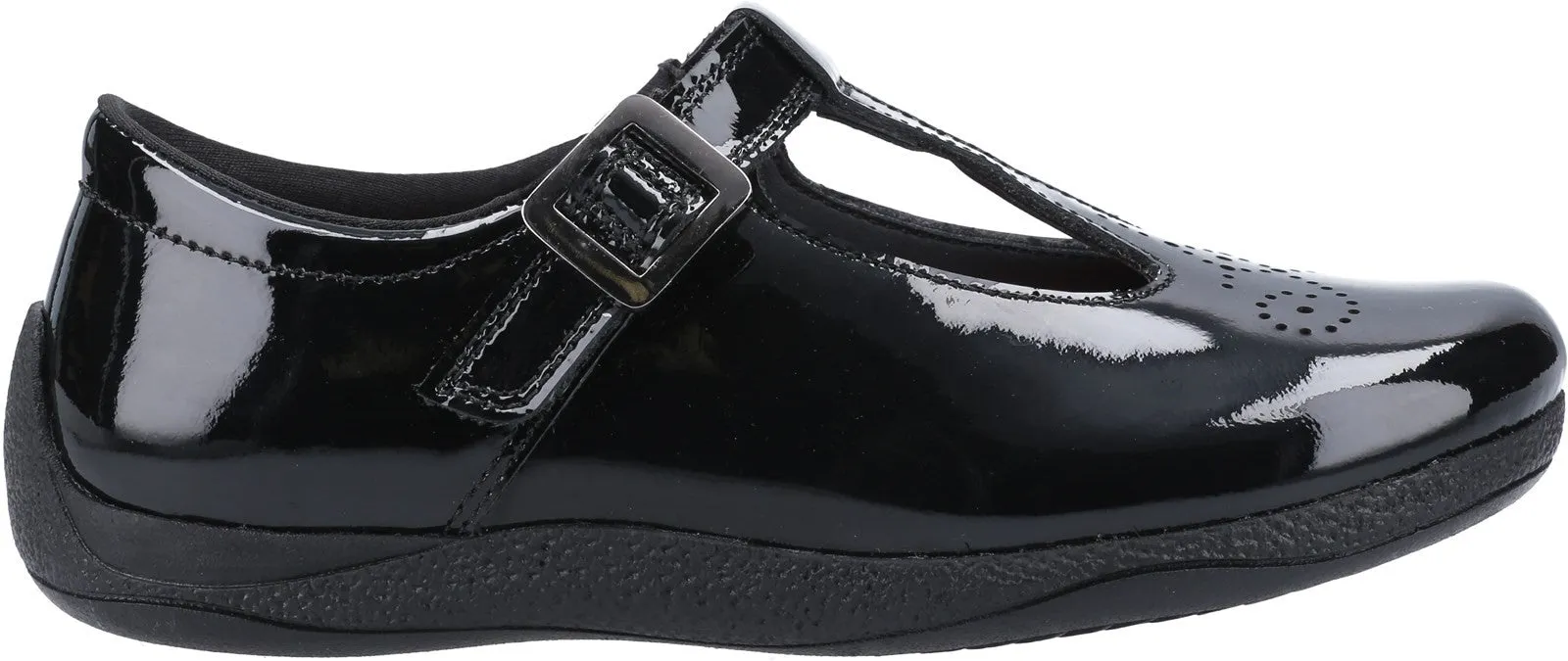 Hush Puppies Eliza Junior Patent School Shoe