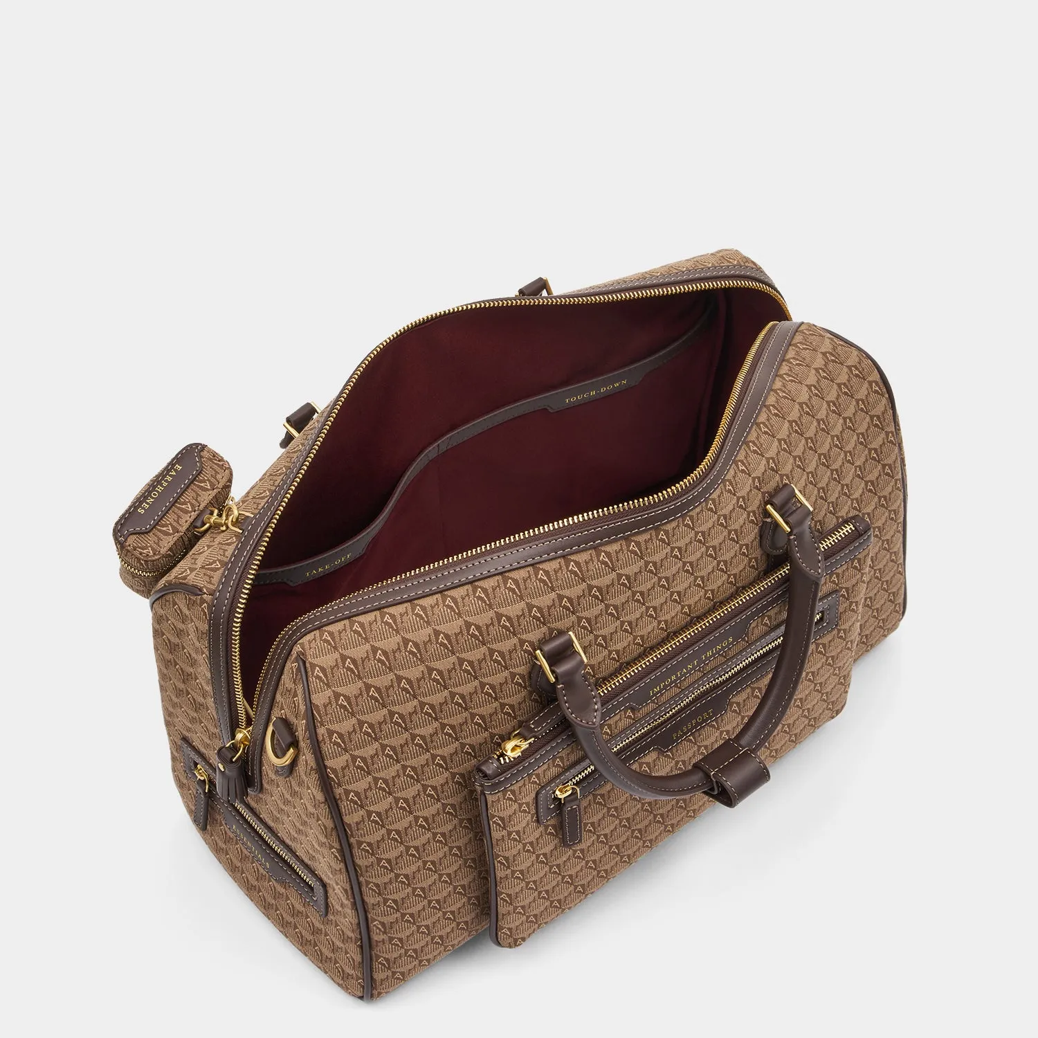 Jacquard In-Flight Barrel Travel Bag