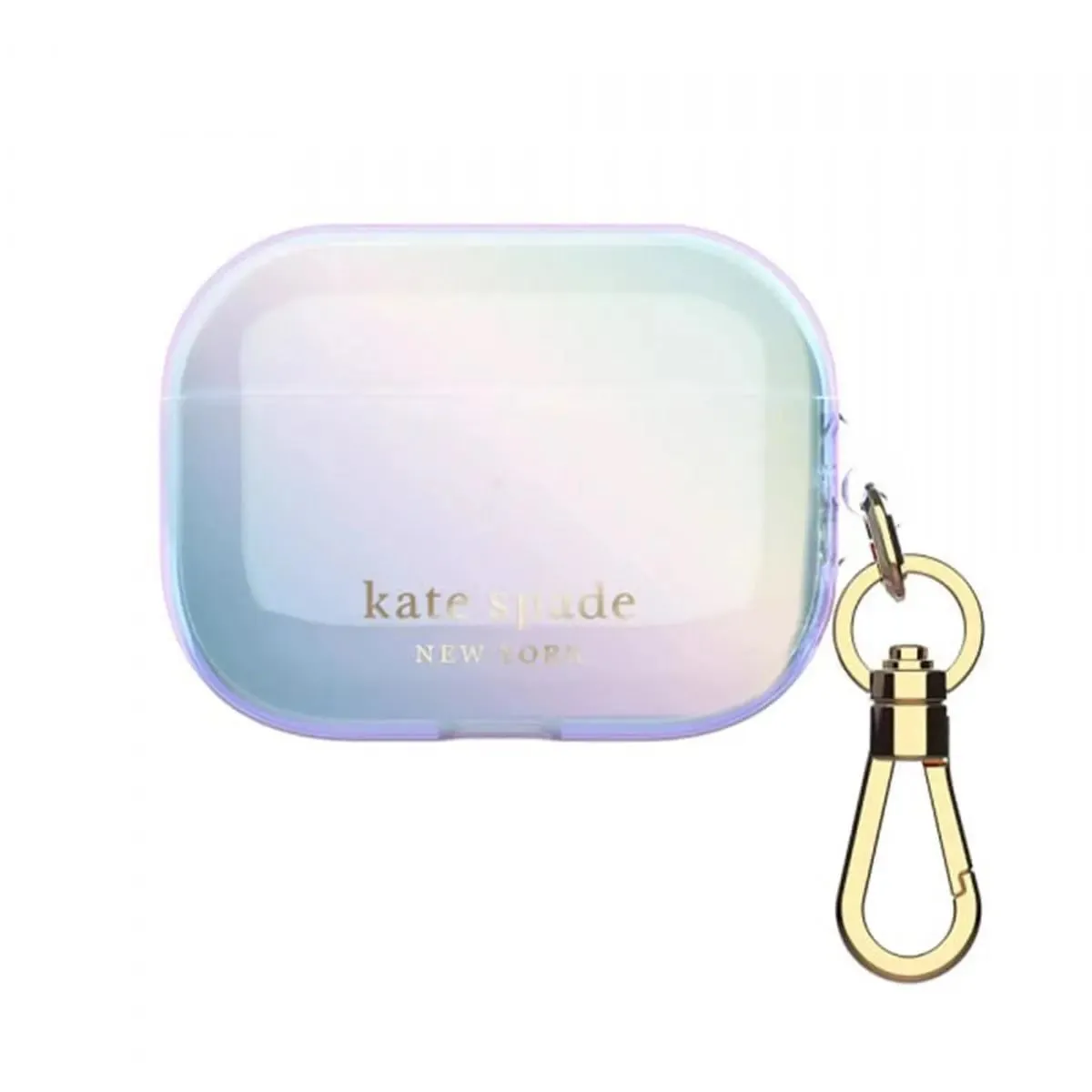 Kate Spade New York AirPods Pro Case (Iridescent/Gold Foil Logo)