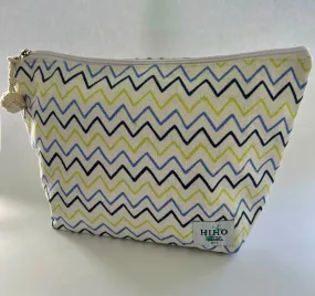 Large Zip Bag - Zig Zag Print