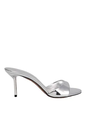 Lidia Silver Patent Leather Mule