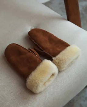 Maddy Sheepskin Fur Cuff Mittens