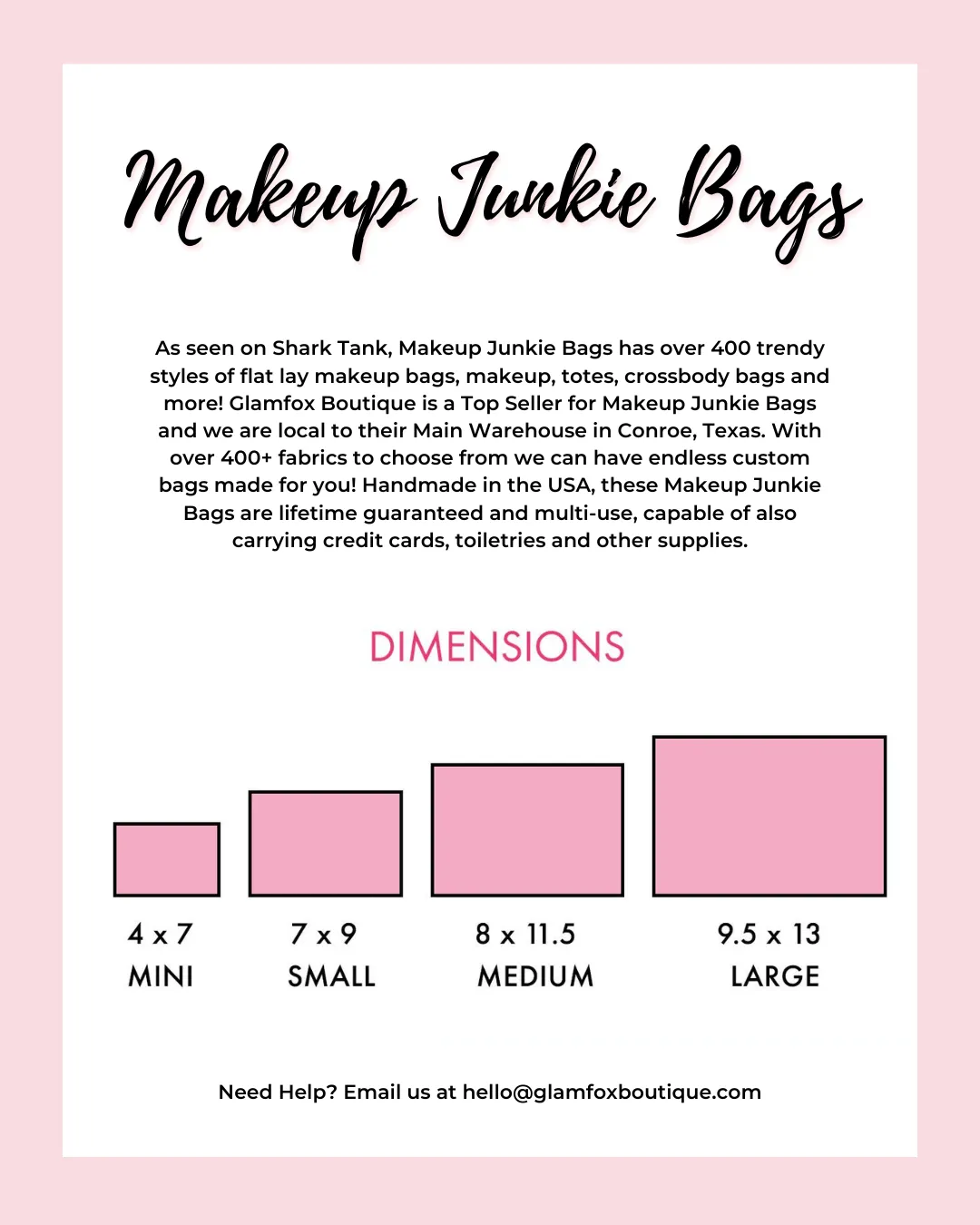 Makeup Junkie Bags - Heather Flat Lay [Pre-Order]