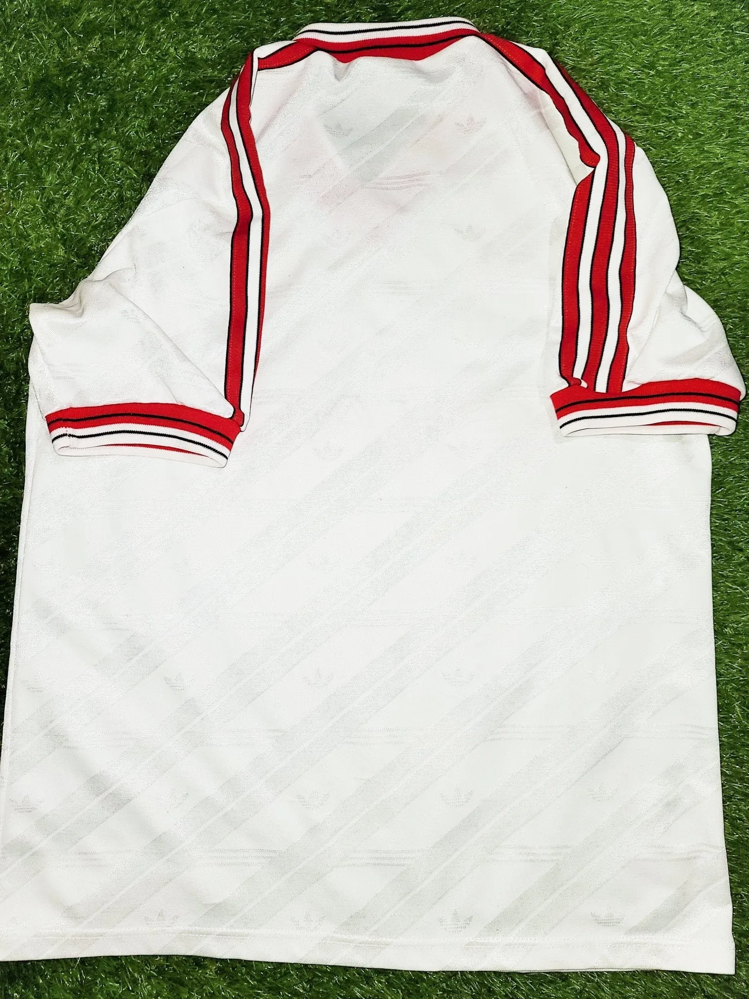 Manchester United Adidas 1986 1987 1988 White Away Jersey Shirt M