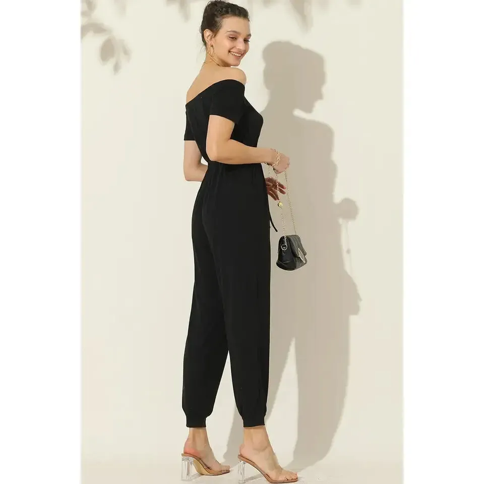 Micaela Off-Shoulder Jumpsuit