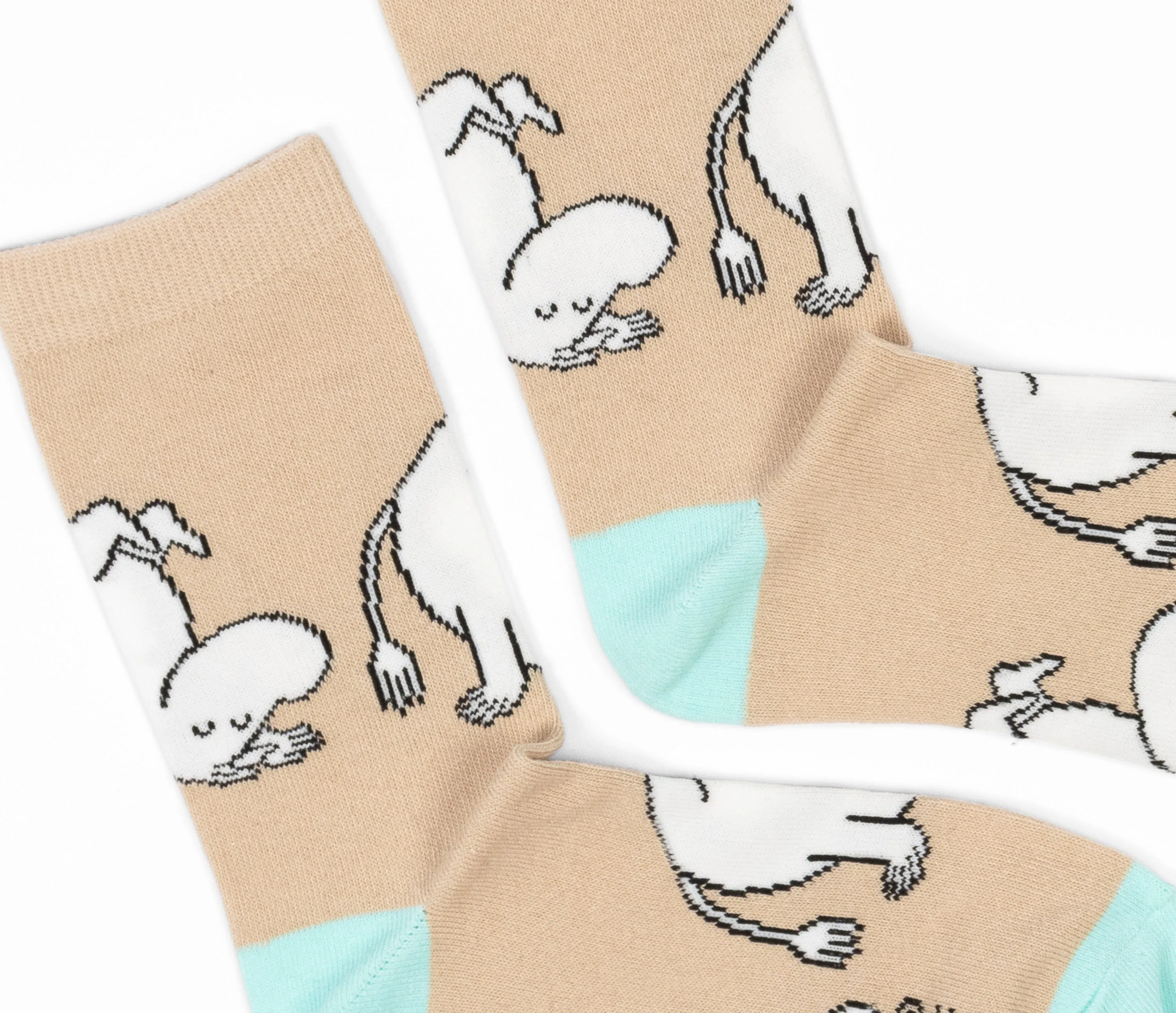 Moomintroll Happiness Ladies Socks - Beige