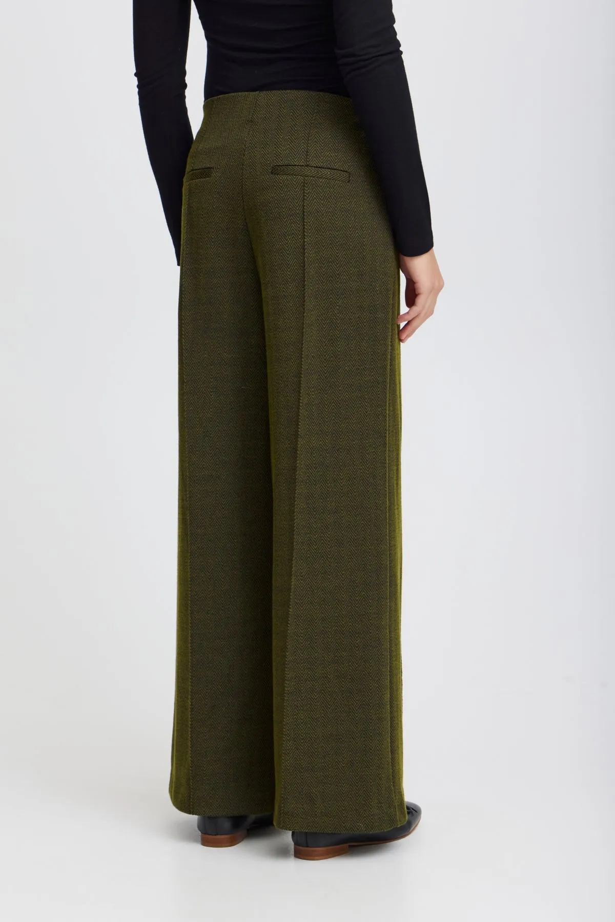 Pantalon Kate Jacquard Black/Lizard