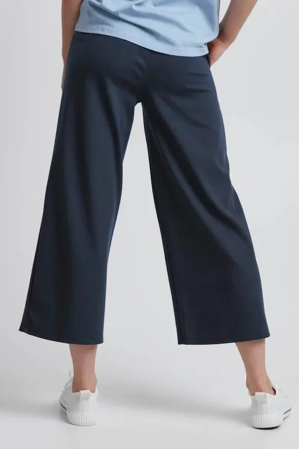 Pantalon Kate wide crop total eclipse