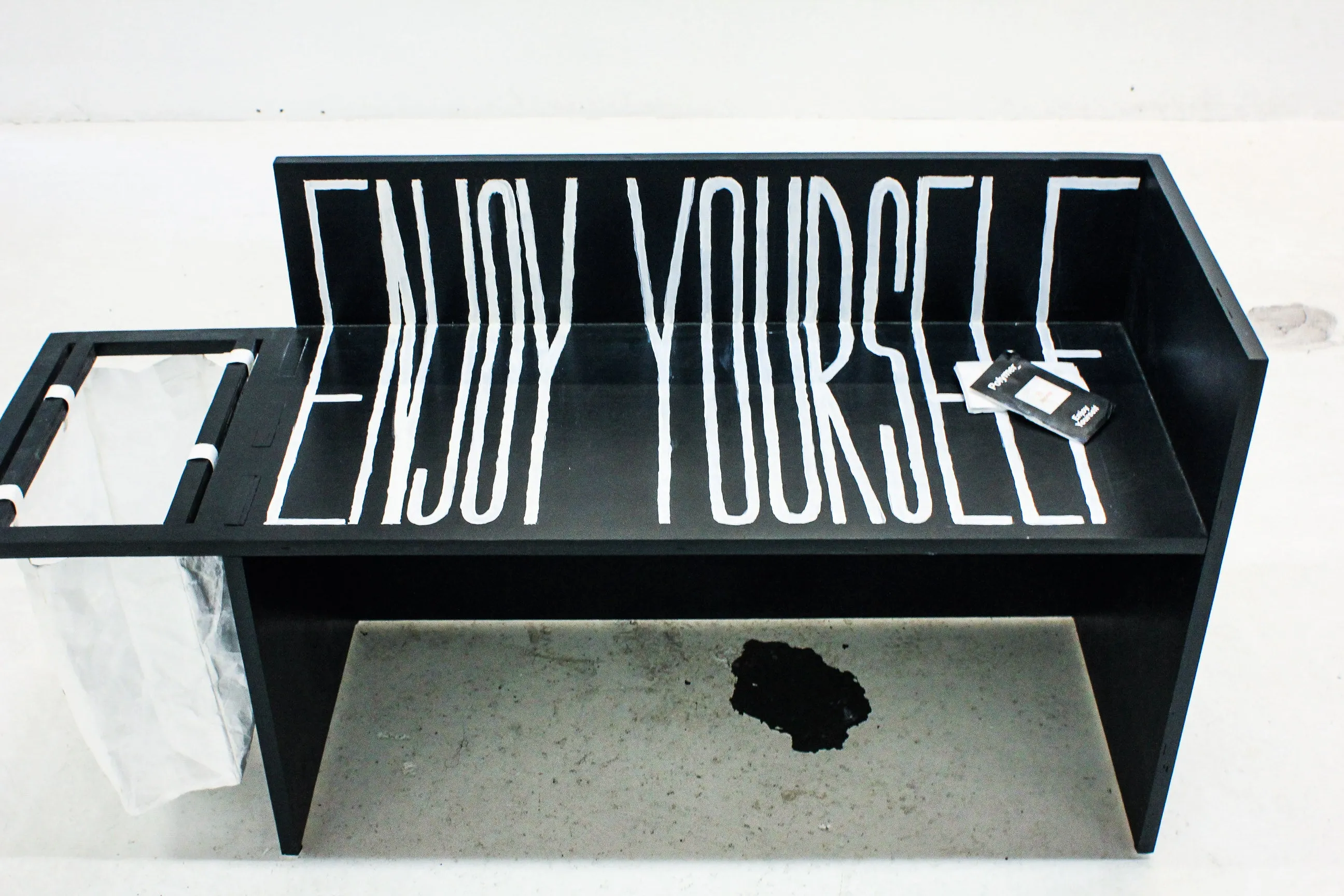 Polymer_ Enjoy Yourself Art Tote by Brandy Wayne