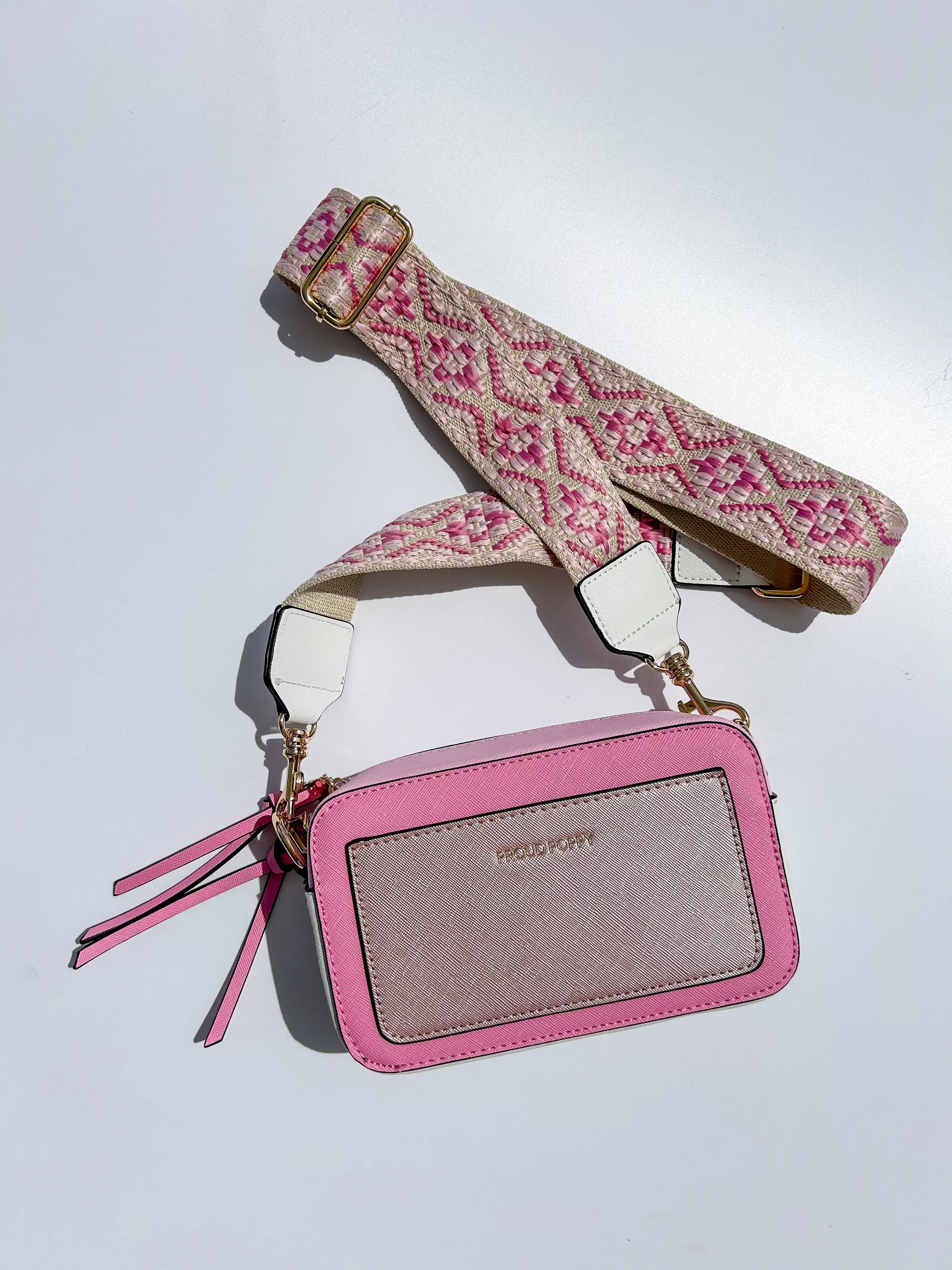 Proud Poppy Crossbody Bag in Pink