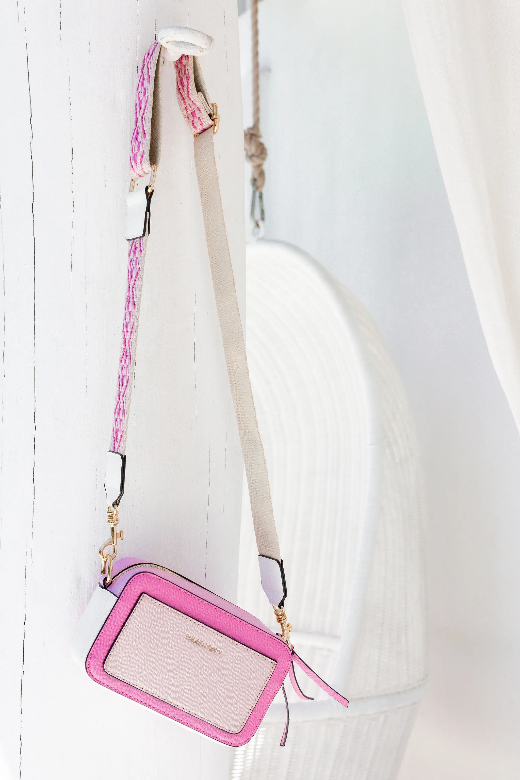 Proud Poppy Crossbody Bag in Pink