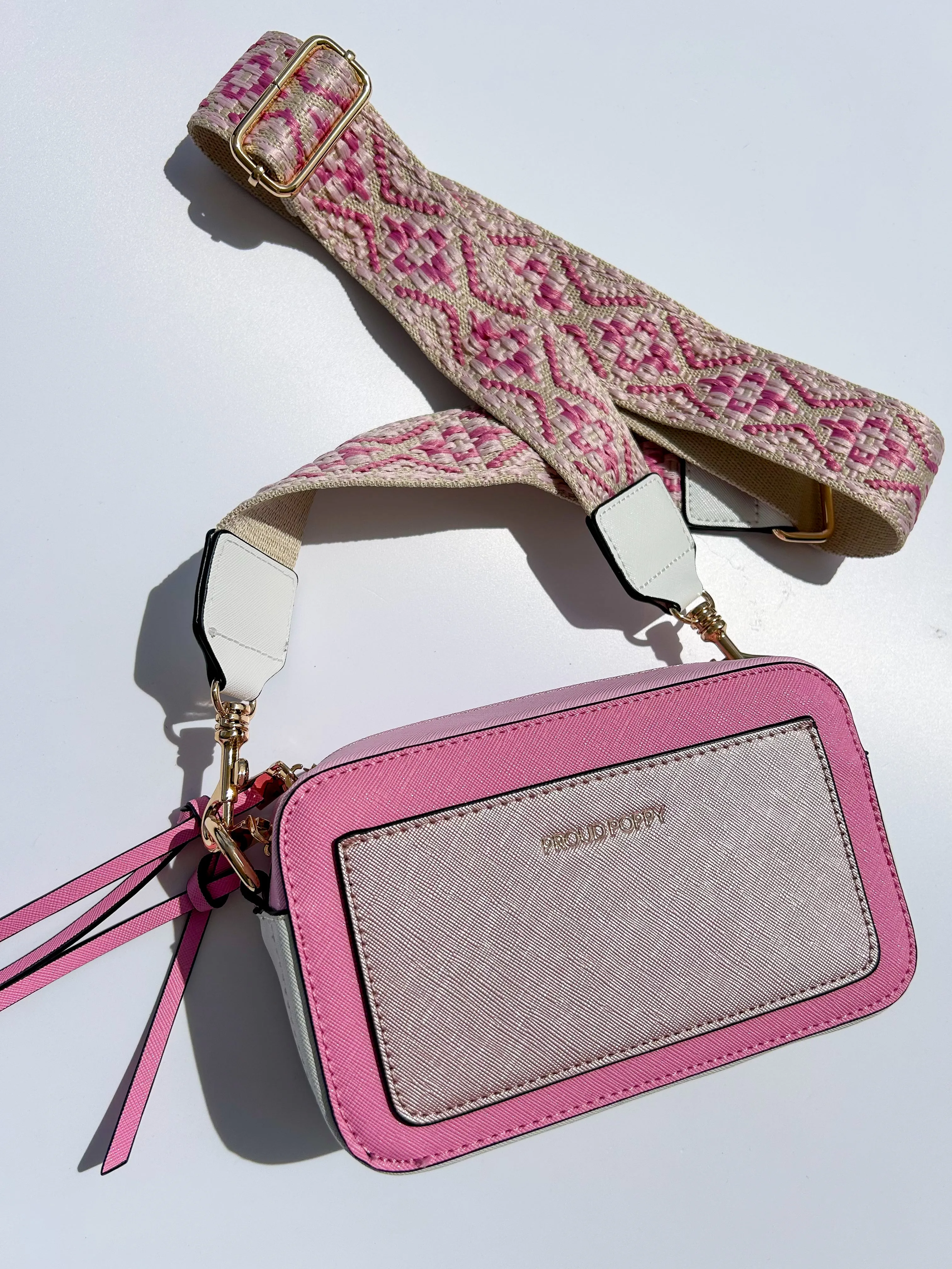 Proud Poppy Crossbody Bag in Pink