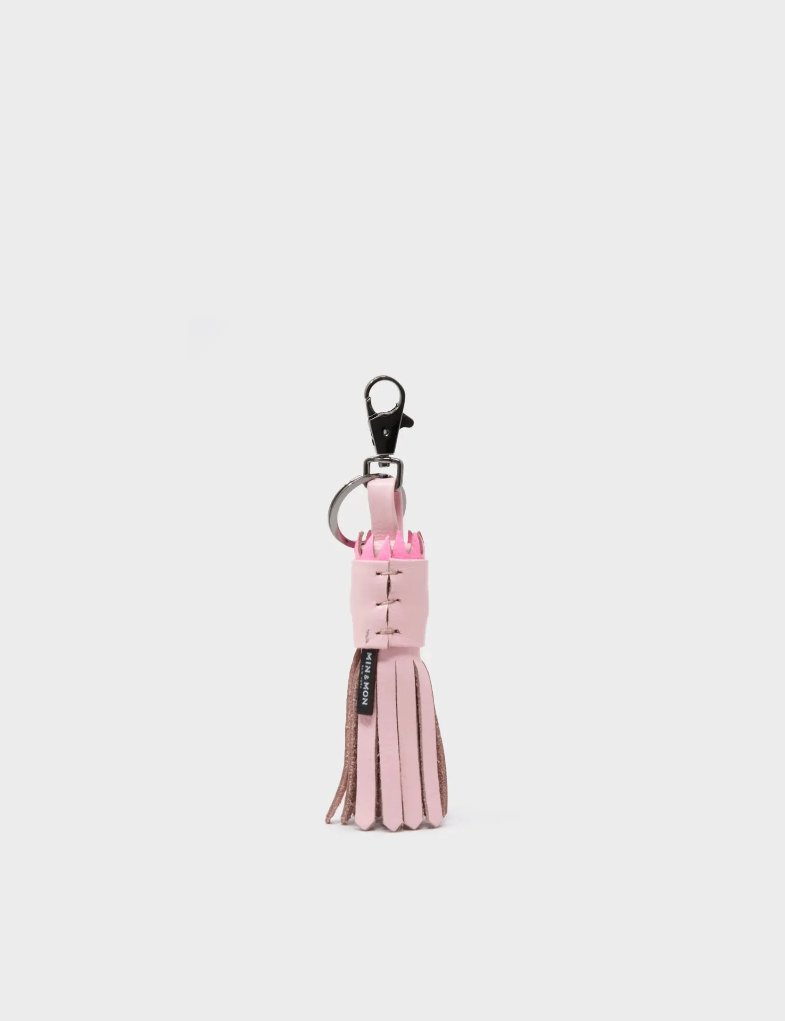 Queen Callie Marie Charm - Parfait Pink Leather Keychain