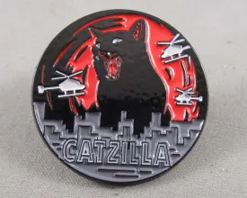 "Catzilla" Cat Enamel Pin 1pc (BIN 19)