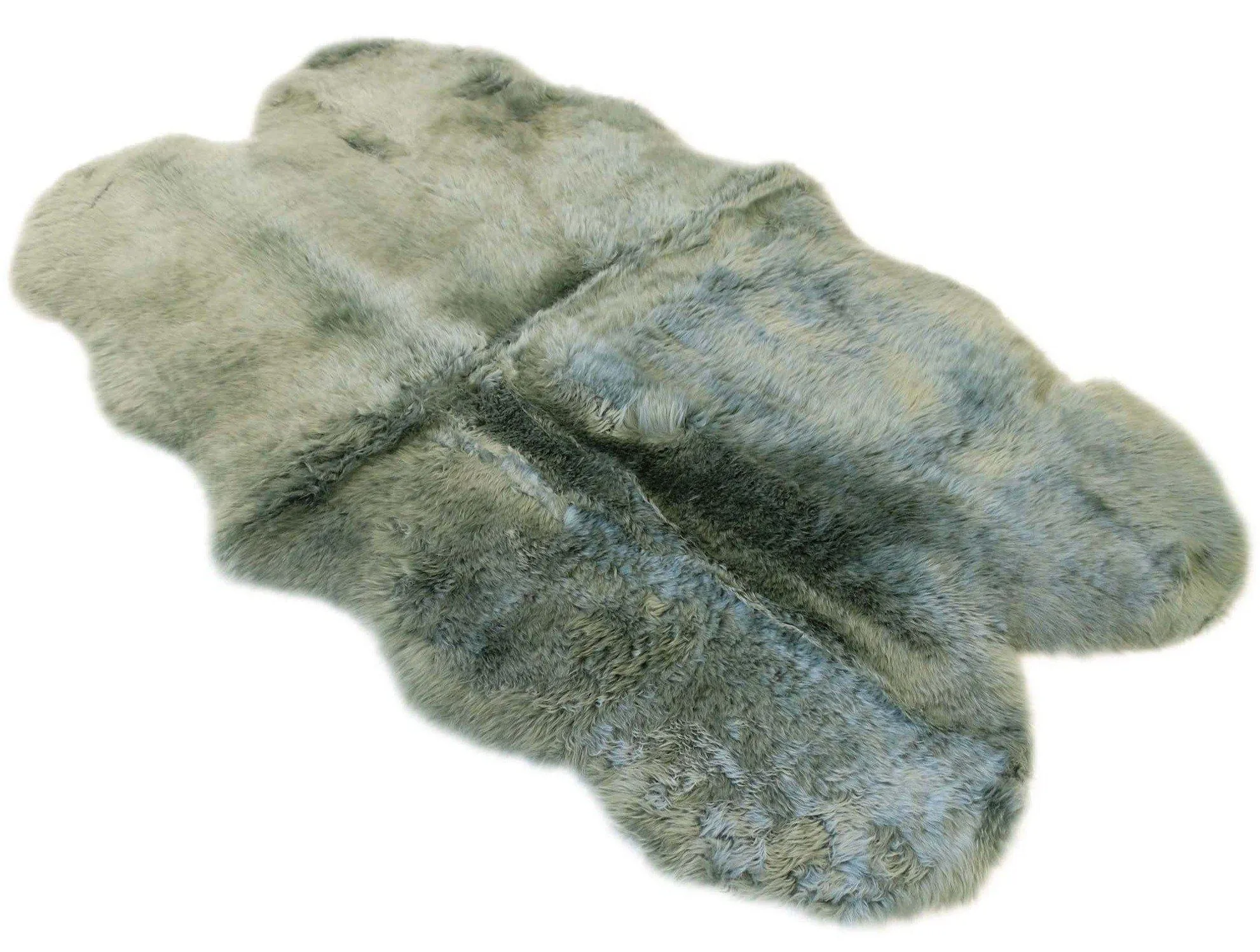 Sheepskin Rug - Green Tea - Quad 180 x 110cm - Long Wool Australian Merino Sheepskin