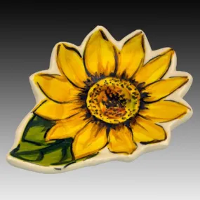 Sunflower Tea Bag Holder- Spoon Rest