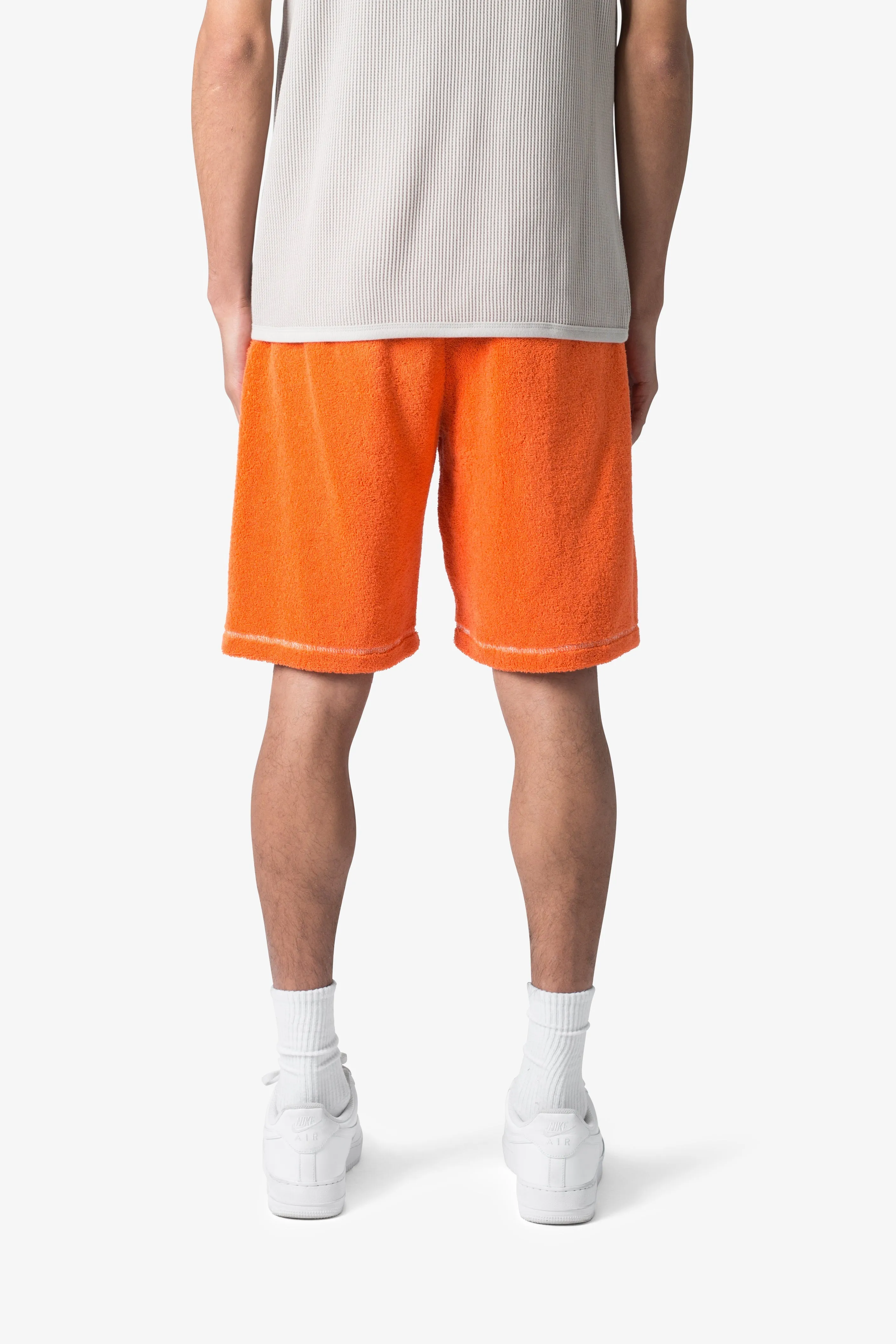 Terry Cloth Shorts - Orange