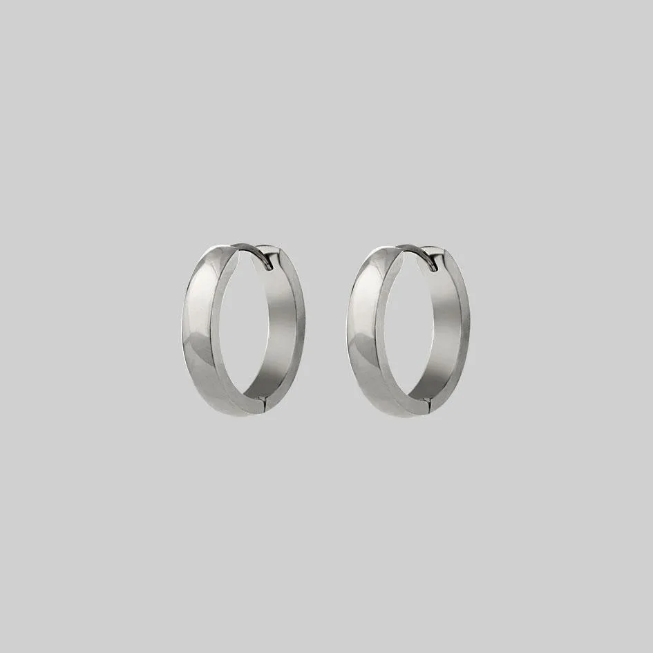 The Chunky Hoops - Silver