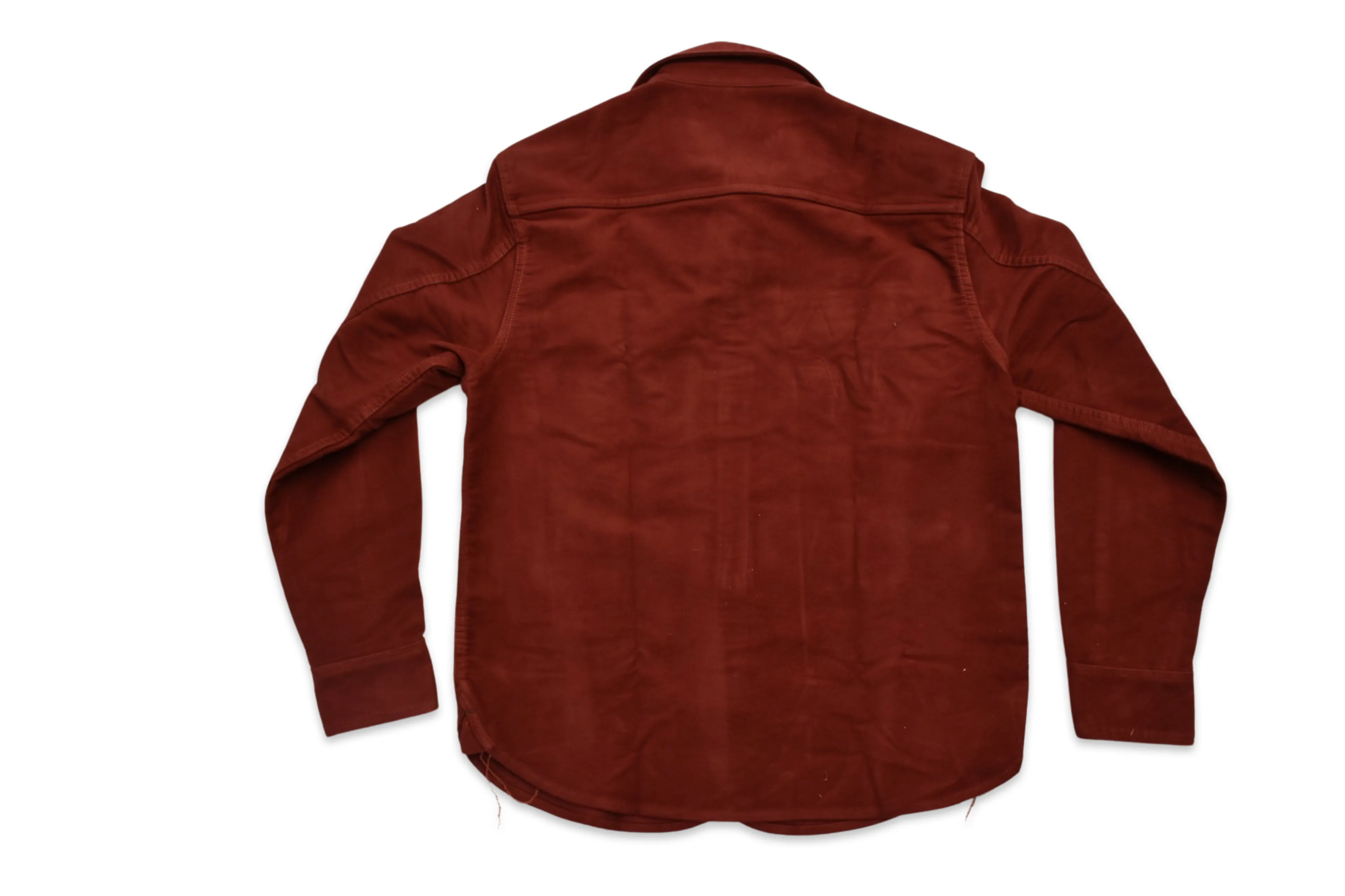 Thomson Camp Shirt, Russet Red Moleskin (10oz)